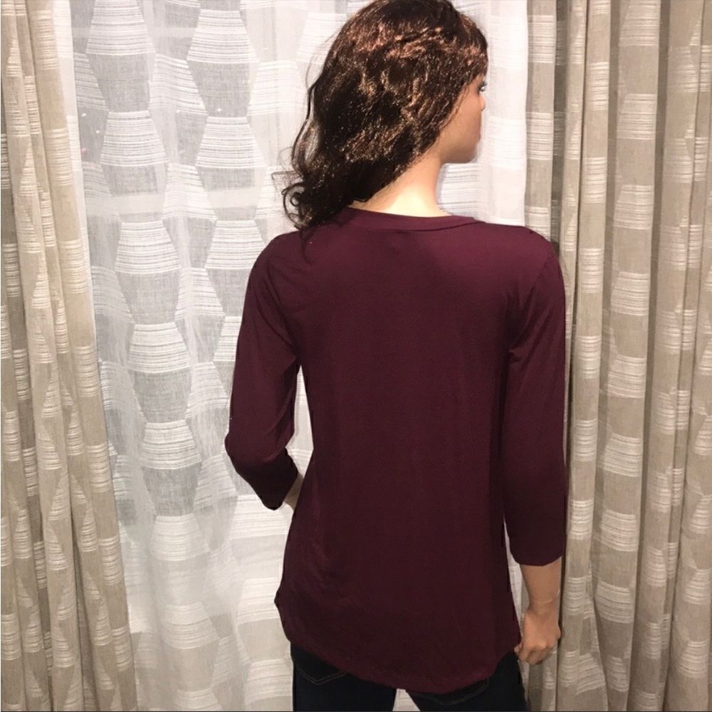 Wine blouse - Picture 4 of 4